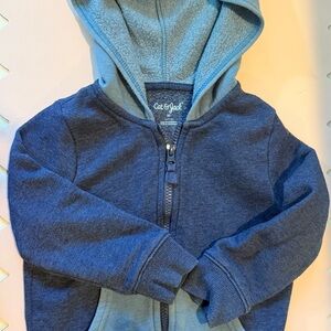 Cat & Jack Blue Kids Hoodie 3T Seeatshirt